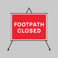 Footpath Closed Reflective Fold Up Sign - TESTTTTT!!!!! 