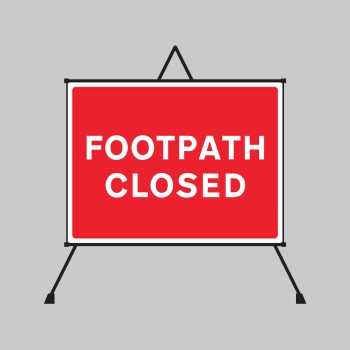 Footpath Closed Reflective Fold Up Sign - TESTTTTT!!!!! Footpath Closed Reflective Fold Up Sign - TESTTTTT!!!!!