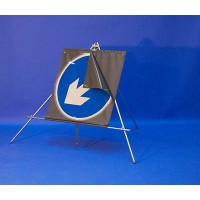 Keep Left / Right Reversible Arrow Reflective Fold up Sign - TESTTTTT!!!!! 