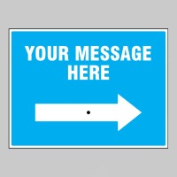 Your Message Here - Reflex Sign with Reversible Arrow - TESTTTTT!!!!! 