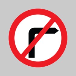 No Right Turn - Class R2 - Permanent - TESTTTTT!!!!! No Right Turn - Class R2 - Permanent - TESTTTTT!!!!!