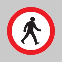 Pedestrians Prohibited - Class R2 - Permanent - TESTTTTT!!!!! Pedestrians Prohibited - Class R2 - Permanent - TESTTTTT!!!!!