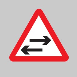 Two Way Traffic Crossing Ahead - Class R2 - Permanent - TESTTTTT!!!!! Two Way Traffic Crossing Ahead - Class R2 - Permanent - TESTTTTT!!!!!