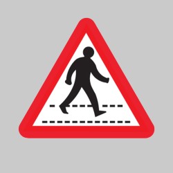 Pedestrians Crossing Ahead - Class R2 - Permanent - TESTTTTT!!!!! Pedestrians Crossing Ahead - Class R2 - Permanent - TESTTTTT!!!!!