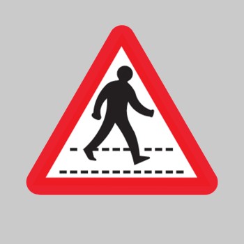 Pedestrians Crossing Ahead - Class R2 - Permanent - TESTTTTT!!!!! Pedestrians Crossing Ahead - Class R2 - Permanent - TESTTTTT!!!!!