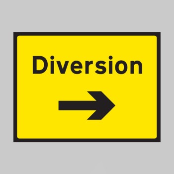 Diversion - Arrow Right - Class RA1 - Temporary - TESTTTTT!!!!! 