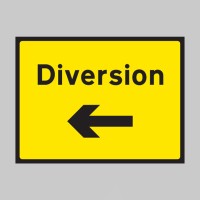 Diversion - Arrow Left - Class RA1 - Temporary - TESTTTTT!!!!! 