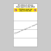 Custom Site Safety Board - Select 4 Safety Messages - TESTTTTT!!!!! Custom Site Safety Board - Select 4 Safety Messages - TESTTTTT!!!!!