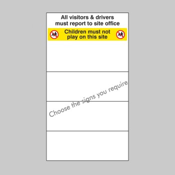 Custom Site Safety Board - Select 4 Safety Messages - TESTTTTT!!!!! Custom Site Safety Board - Select 4 Safety Messages - TESTTTTT!!!!!