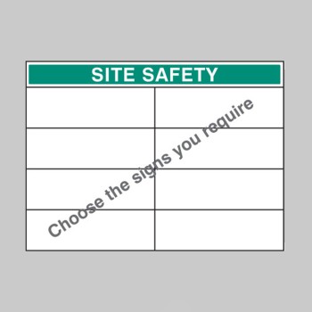 Custom Site Safety Board - Select 8 Messages - TESTTTTT!!!!! 