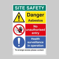 Danger - Asbestos Site Safety Board with Contact Details - TESTTTTT!!!!! Danger - Asbestos Site Safety Board with Contact Details - TESTTTTT!!!!!