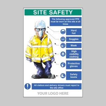 PPE Requirement Sign (Hat - Goggles - Mask - Hivis - Gloves - Boots) - TESTTTTT!!!!! PPE Requirement Sign (Hat - Goggles - Mask - Hivis - Gloves - Boots) - TESTTTTT!!!!!