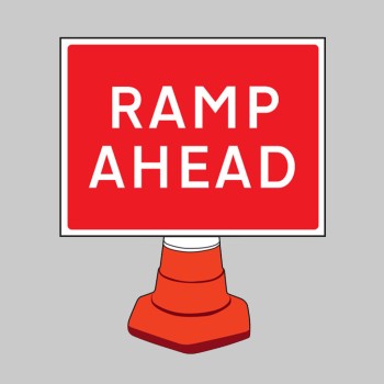 Ramp Ahead - Cone Sign - TESTTTTT!!!!! Ramp Ahead - Cone Sign - TESTTTTT!!!!!