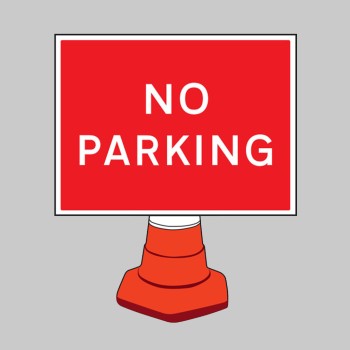 No Parking - Cone Sign - TESTTTTT!!!!! No Parking - Cone Sign - TESTTTTT!!!!!