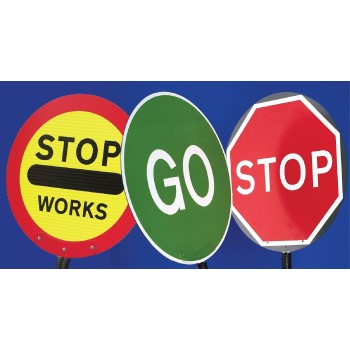 Stop Works Lollipop Sign - TESTTTTT!!!!! Stop Works Lollipop Sign - TESTTTTT!!!!!