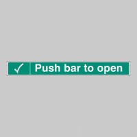 Push Bar to Open - Label - TESTTTTT!!!!! 
