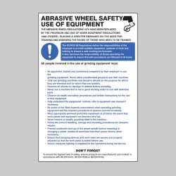 Abrasive Wheel Regulations - Poster - TESTTTTT!!!!! Abrasive Wheel Regulations - Poster - TESTTTTT!!!!!