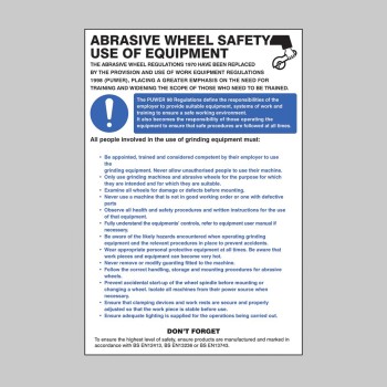 Abrasive Wheel Regulations - Poster - TESTTTTT!!!!! Abrasive Wheel Regulations - Poster - TESTTTTT!!!!!