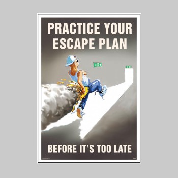 Practice Your Escape Plan - Poster - TESTTTTT!!!!! 