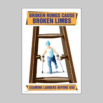 Broken Rungs Cause Broken Limbs - Poster - TESTTTTT!!!!! 