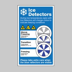 Ice Detector - Supplementary Sign - Reflector not Included - TESTTTTT!!!!! Ice Detector - Supplementary Sign - Reflector not Included - TESTTTTT!!!!!