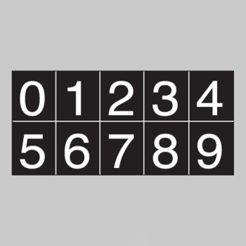 White Cut Out Numbers - TESTTTTT!!!!! 