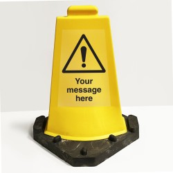 Your Message Here - Double Sided Yellow Cone - TESTTTTT!!!!! 