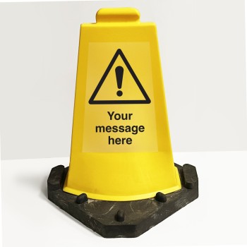 Your Message Here - Double Sided Yellow Cone - TESTTTTT!!!!! 