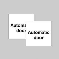 Automatic Door - Double Sided Window Sticker - TESTTTTT!!!!! Automatic Door - Double Sided Window Sticker - TESTTTTT!!!!!