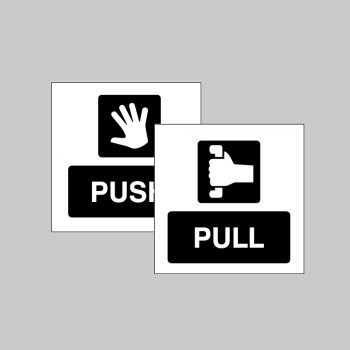 Pull / Push - Double Sided Window Sticker - TESTTTTT!!!!! Pull / Push - Double Sided Window Sticker - TESTTTTT!!!!!