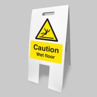 Caution - Wet Floor - Lightweight Self Standing Sign - TESTTTTT!!!!! Caution - Wet Floor - Lightweight Self Standing Sign - TESTTTTT!!!!!