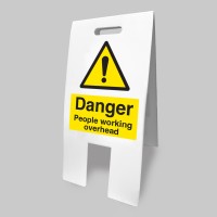 Caution - Men Working Overhead - Lightweight Self Standing Sign - TESTTTTT!!!!! Caution - Men Working Overhead - Lightweight Self Standing Sign - TESTTTTT!!!!!