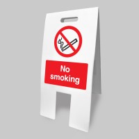 No Smoking - Lightweight Standing Folding Sign - TESTTTTT!!!!! No Smoking - Lightweight Standing Folding Sign - TESTTTTT!!!!!