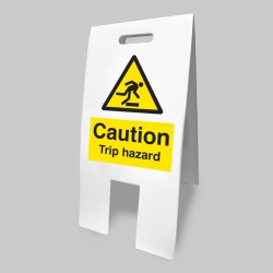 Caution - Trip Hazard - Lightweight Self Standing Sign - TESTTTTT!!!!! 