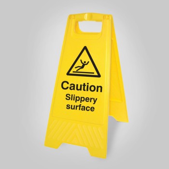 Caution - Slippery Surface - Self Standing Floor Sign - TESTTTTT!!!!! Caution - Slippery Surface - Self Standing Floor Sign - TESTTTTT!!!!!