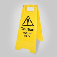 Caution - Men At Work - Self Standing Floor Sign - TESTTTTT!!!!! Caution - Men At Work - Self Standing Floor Sign - TESTTTTT!!!!!