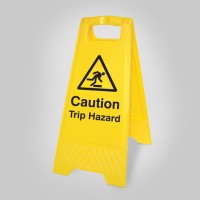 Caution - Trip Hazard - Self Standing Floor Sign - TESTTTTT!!!!! 