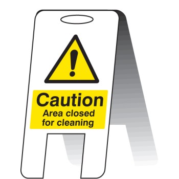 Area Closed for Cleaning - Lightweight Self Standing Sign - TESTTTTT!!!!! Area Closed for Cleaning - Lightweight Self Standing Sign - TESTTTTT!!!!!