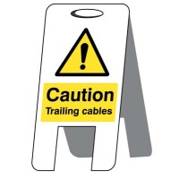 Caution - Trailing Cables - Lightweight Self Standing Sign - TESTTTTT!!!!! Caution - Trailing Cables - Lightweight Self Standing Sign - TESTTTTT!!!!!