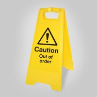 Caution - Out of Order - Self Standing Floor Sign - TESTTTTT!!!!! Caution - Out of Order - Self Standing Floor Sign - TESTTTTT!!!!!