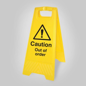 Caution - Out of Order - Self Standing Floor Sign - TESTTTTT!!!!! Caution - Out of Order - Self Standing Floor Sign - TESTTTTT!!!!!