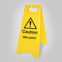 Caution - Wet Paint - Self Standing Floor Sign - TESTTTTT!!!!! Caution - Wet Paint - Self Standing Floor Sign - TESTTTTT!!!!!