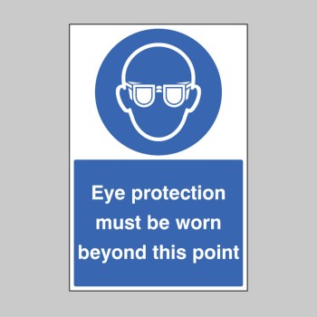 Eye Protection Must be Worn - Floor Graphic - TESTTTTT!!!!! 