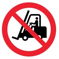 Floor Graphic - No Forklifts Symbol - TESTTTTT!!!!! 