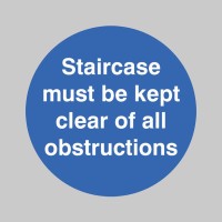 Staircase Must be Kept Clear - Floor Graphic - TESTTTTT!!!!! Staircase Must be Kept Clear - Floor Graphic - TESTTTTT!!!!!