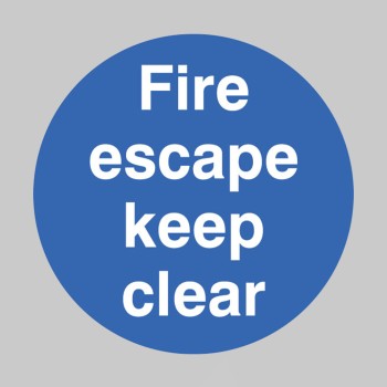 Fire Escape Keep Clear - Floor Graphic - TESTTTTT!!!!! Fire Escape Keep Clear - Floor Graphic - TESTTTTT!!!!!
