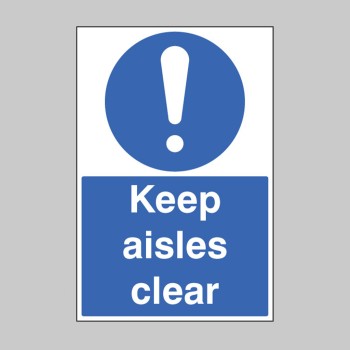 Keep Aisles Clear - Floor Graphic - TESTTTTT!!!!! Keep Aisles Clear - Floor Graphic - TESTTTTT!!!!!