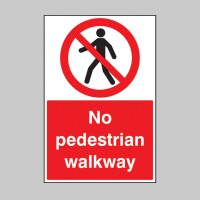 No Pedestrian Walkway - Floor Graphic - TESTTTTT!!!!! No Pedestrian Walkway - Floor Graphic - TESTTTTT!!!!!