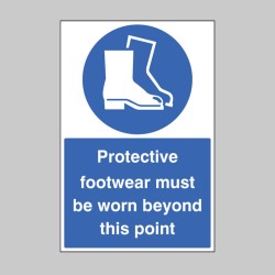 Protective Footwear Must be Worn - Floor Graphic - TESTTTTT!!!!! Protective Footwear Must be Worn - Floor Graphic - TESTTTTT!!!!!