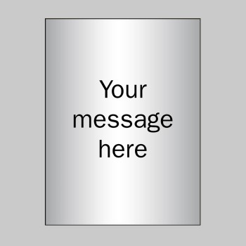 Custom - Brushed Aluminium Effect Sign - 150 x 200mm - TESTTTTT!!!!! Custom - Brushed Aluminium Effect Sign - 150 x 200mm - TESTTTTT!!!!!